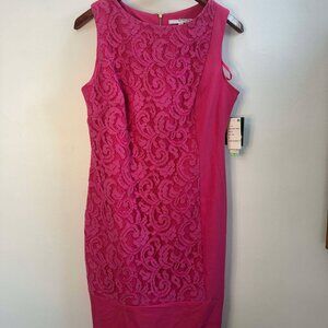 Studio One Sleeveless shift Dress/ Pink